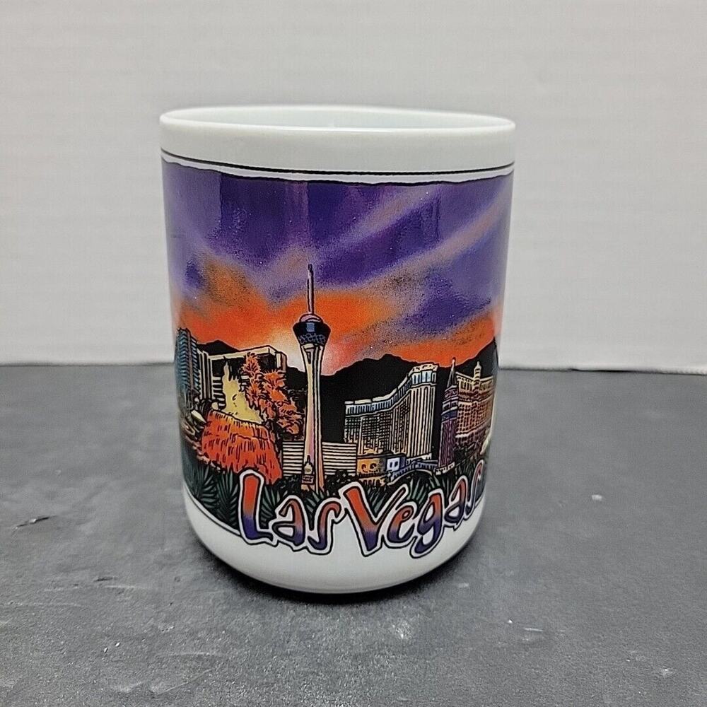 Coffee Tea Mug Western Supply Las Vegas Sunrise Casinos Scene Souvenir Cup
